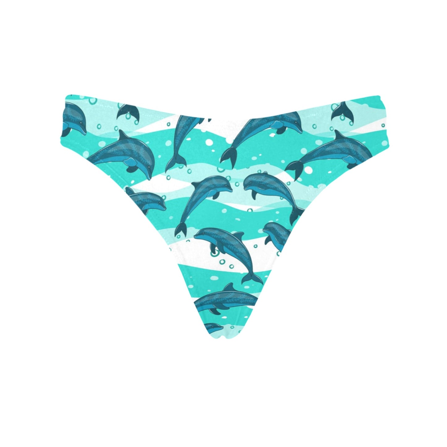 Dolphin Design Print Pattern Women's Thongs