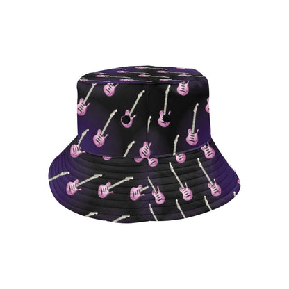Electric Guitar Print Design LKS405 Unisex Bucket Hat