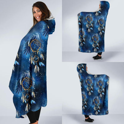 Eagles Dream Catcher Themed Hooded Blanket-JTAMIGO.COM