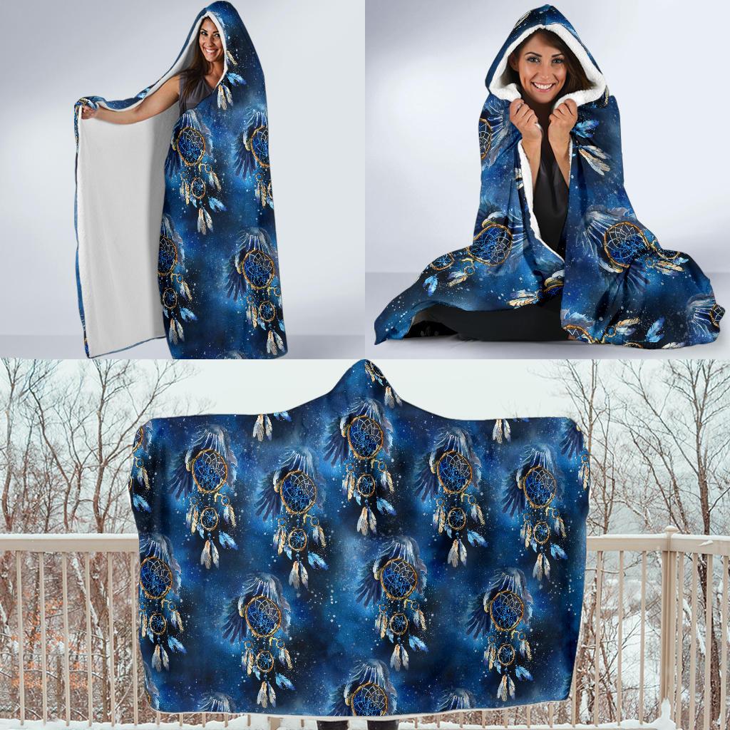 Eagles Dream Catcher Themed Hooded Blanket-JTAMIGO.COM