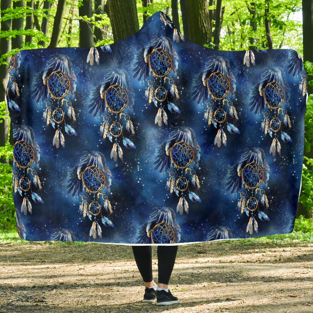 Eagles Dream Catcher Themed Hooded Blanket-JTAMIGO.COM