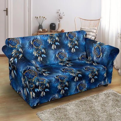 Eagles Dream Catcher Themed Loveseat Slipcover-JTAMIGO.COM