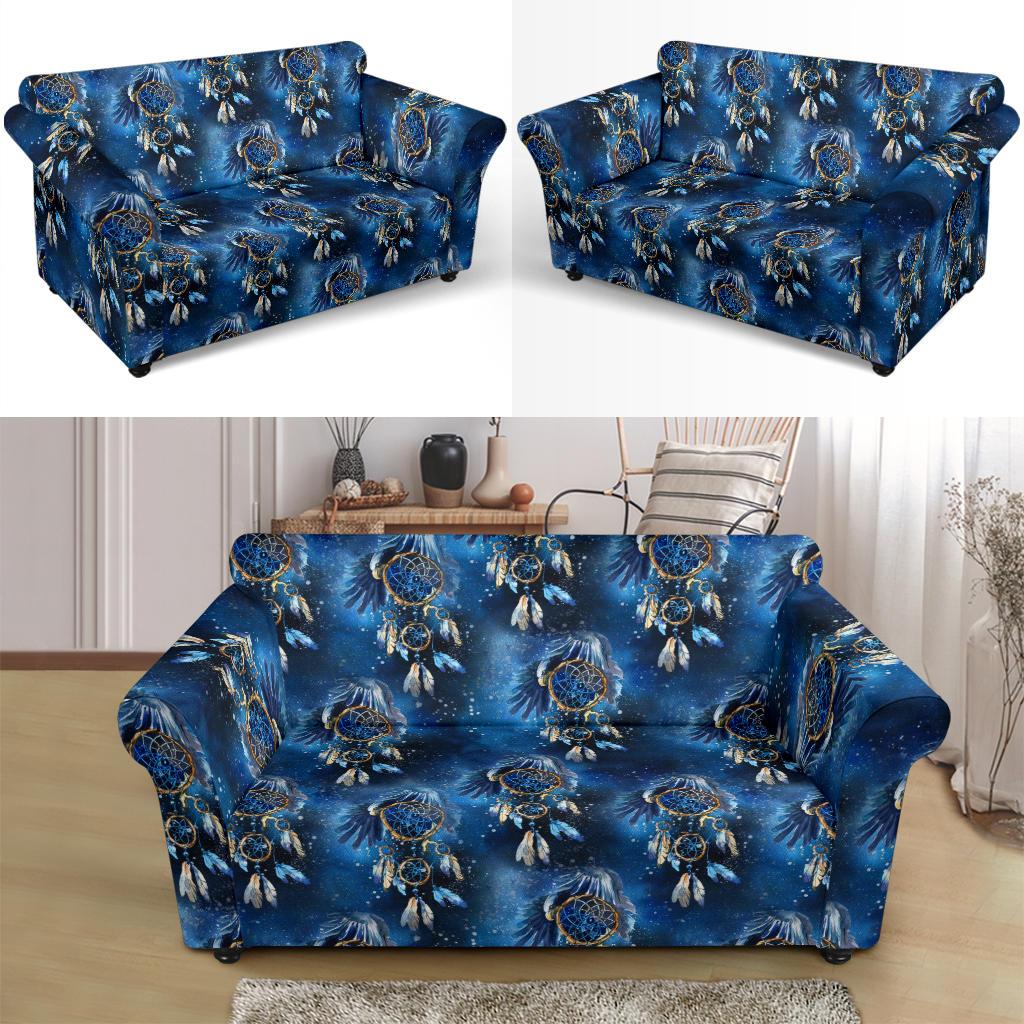 Eagles Dream Catcher Themed Loveseat Slipcover-JTAMIGO.COM