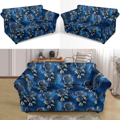 Eagles Dream Catcher Themed Loveseat Slipcover-JTAMIGO.COM