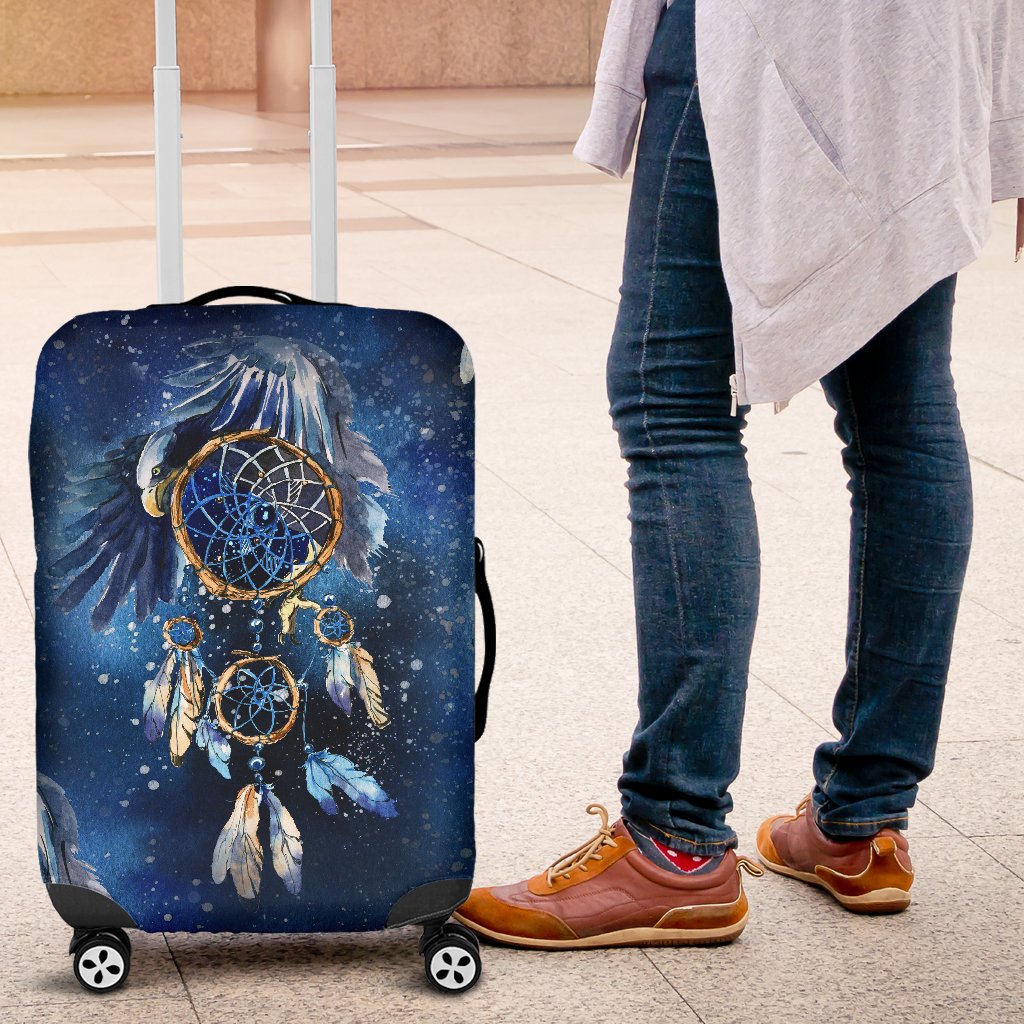 Eagles Dream Catcher Themed Luggage Cover Protector