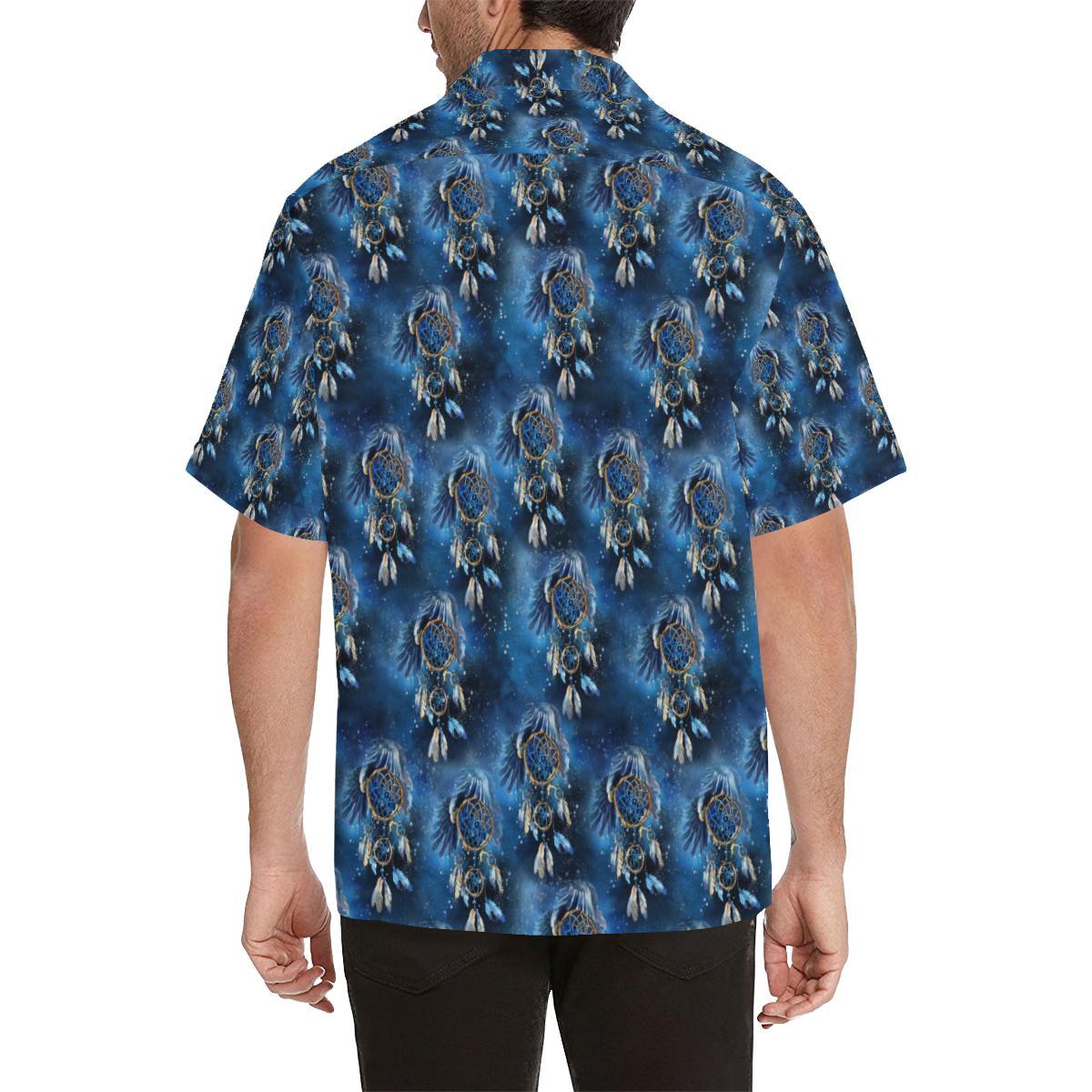 Eagles Dream Catcher Themed Men Aloha Hawaiian Shirt
