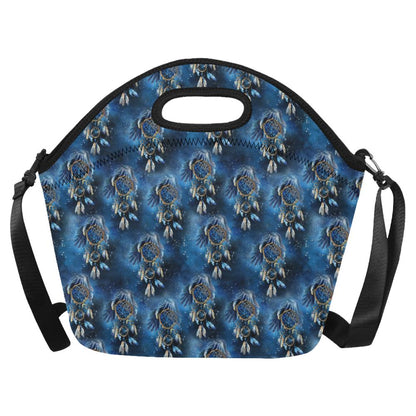 Eagles Dream Catcher Themed Neoprene Lunch Bag (Model 1669)(Large)-JTAMIGO.COM