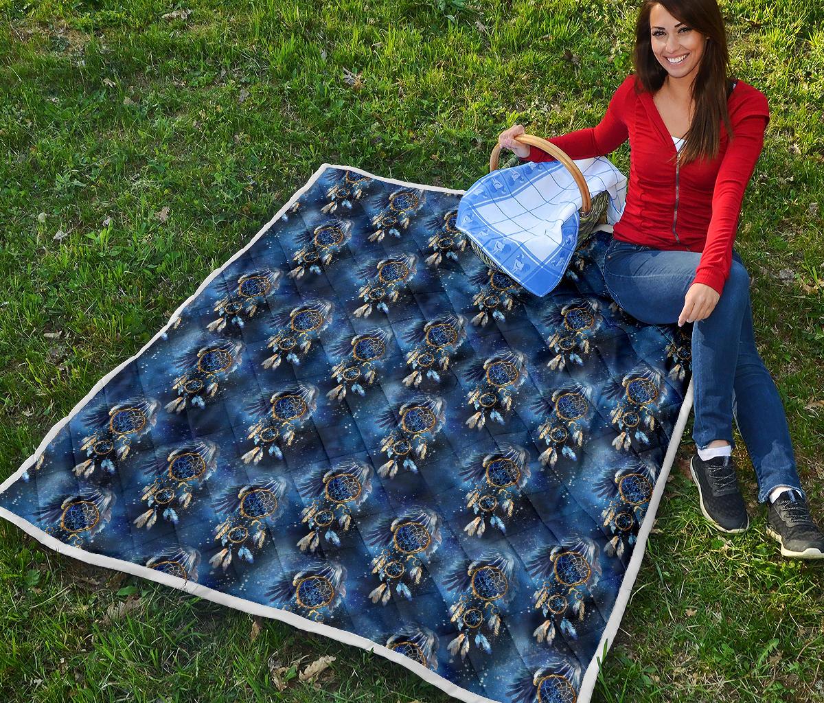Eagles Dream Catcher Themed Premium Quilt-JTAMIGO.COM