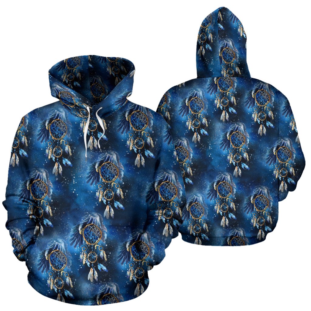 Eagles Dream Catcher Themed Pullover Hoodie