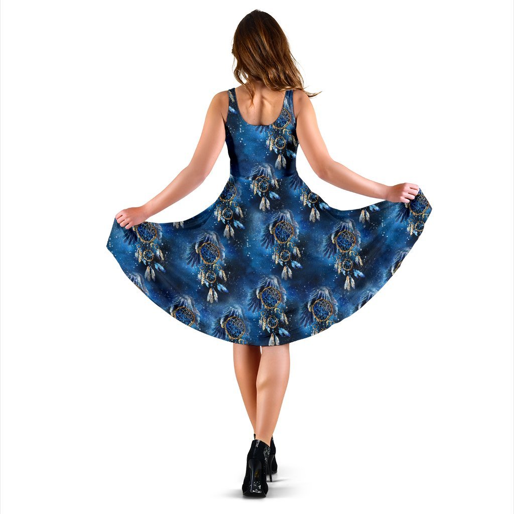 Eagles Dream Catcher Themed Sleeveless Dress