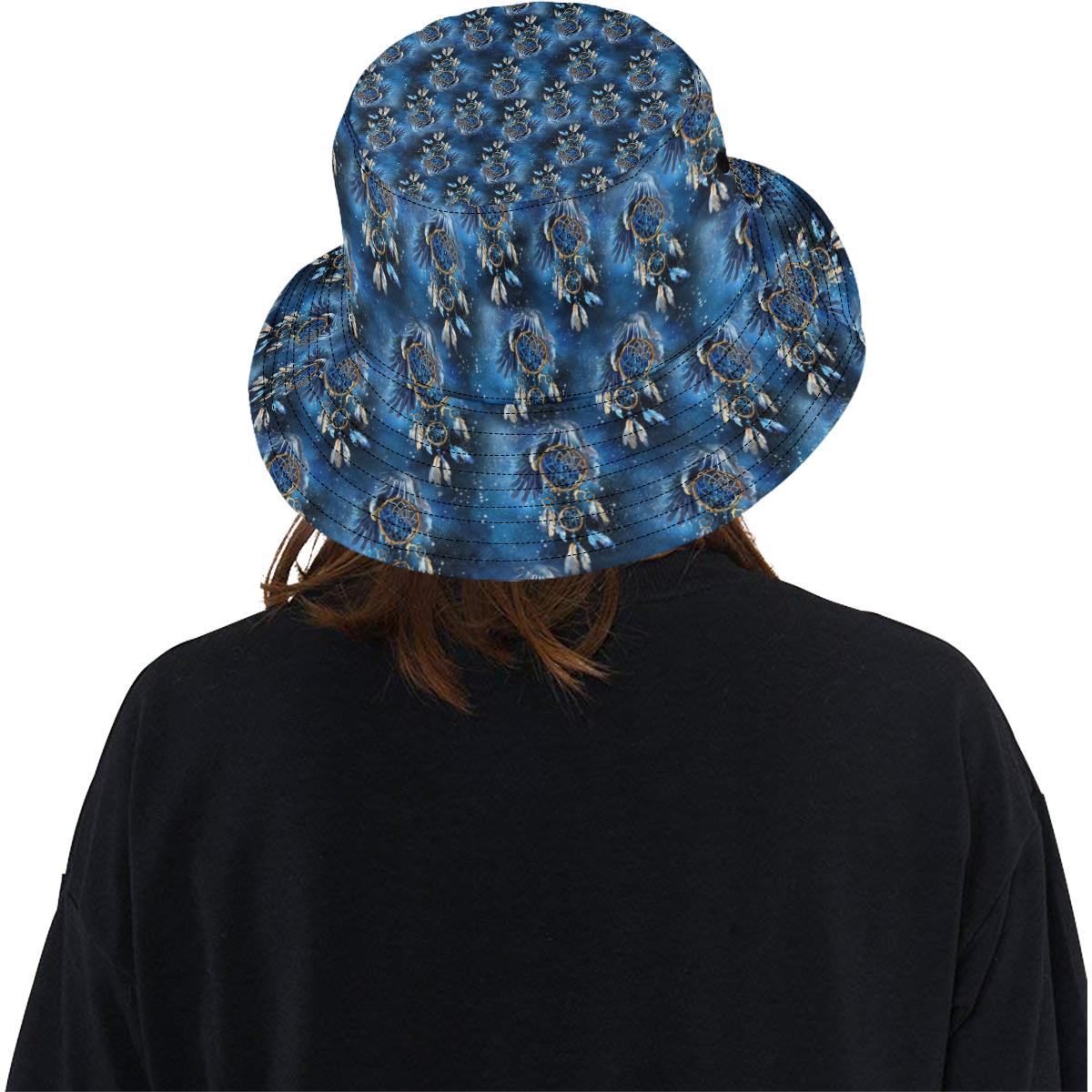Eagles Dream Catcher Themed Unisex Bucket Hat