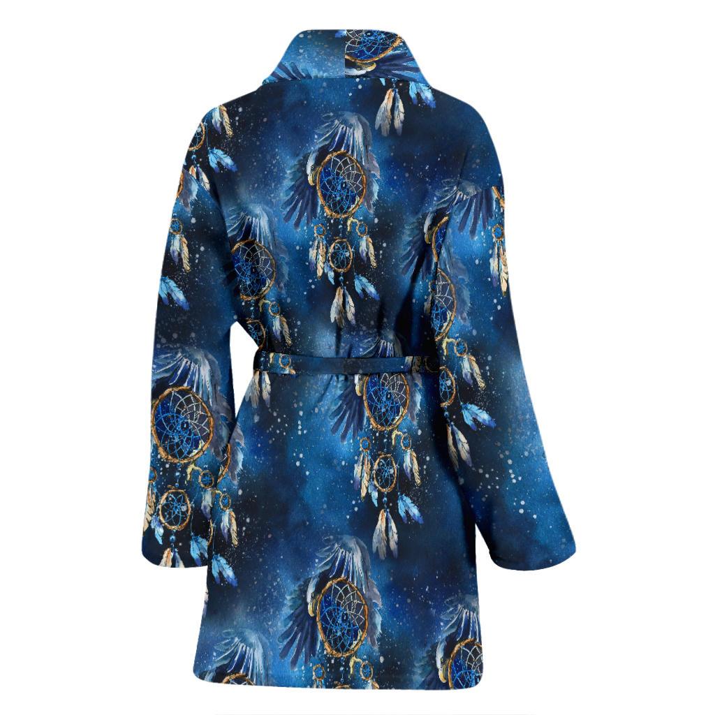 Eagles Dream Catcher Themed Women Bath Robe-JTAMIGO.COM