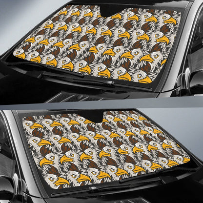 Eagles Head Pattern Car Sun Shade For Windshield