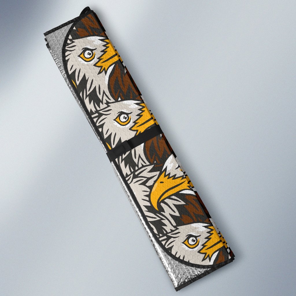 Eagles Head Pattern Car Sun Shade For Windshield