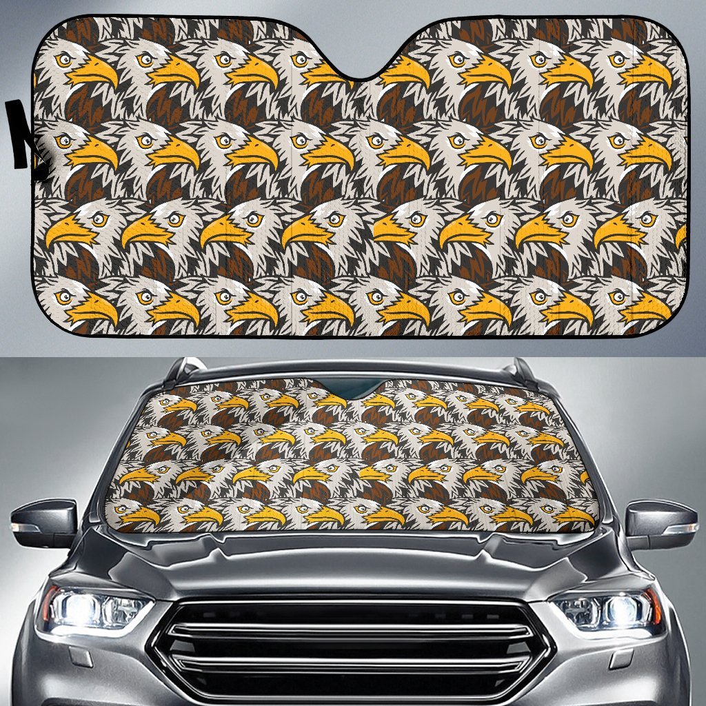 Eagles Head Pattern Car Sun Shade For Windshield
