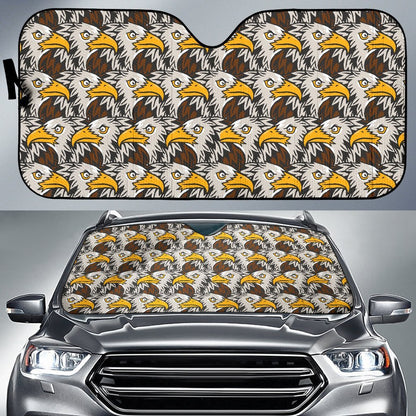 Eagles Head Pattern Car Sun Shade For Windshield