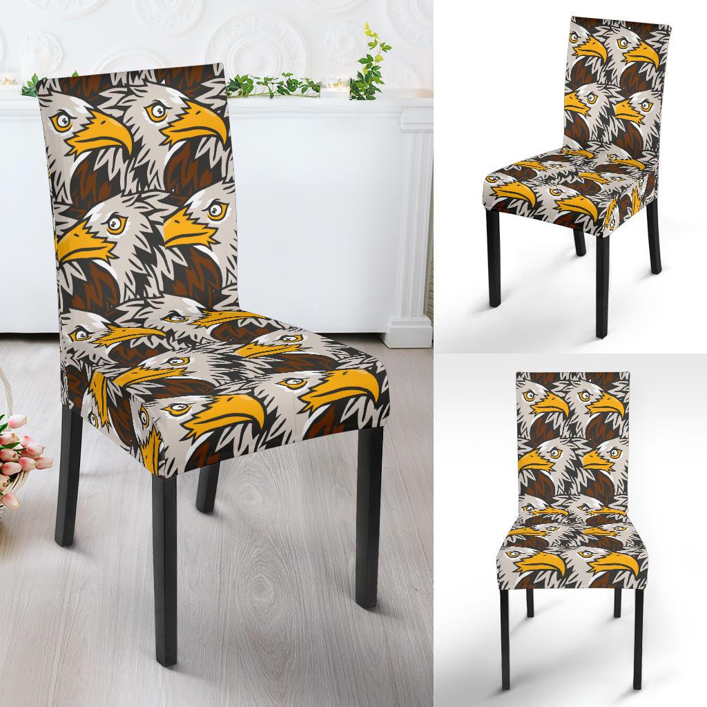Eagles Head Pattern Dinning Chair Slipper-JTAMIGO.COM