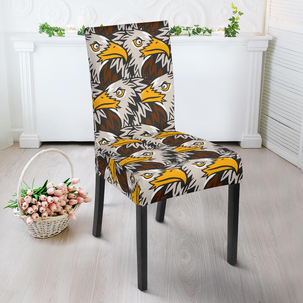 Eagles Head Pattern Dinning Chair Slipper-JTAMIGO.COM