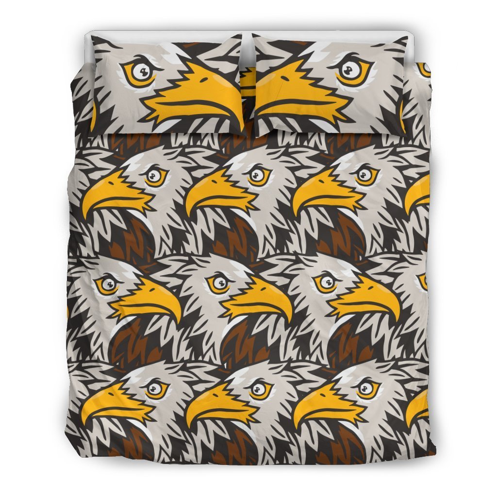 Eagles Head Pattern Duvet Cover Bedding Set