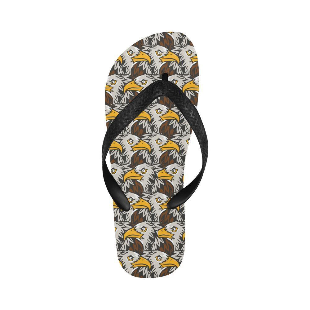 Eagles Head Pattern Flip Flops-JTAMIGO.COM
