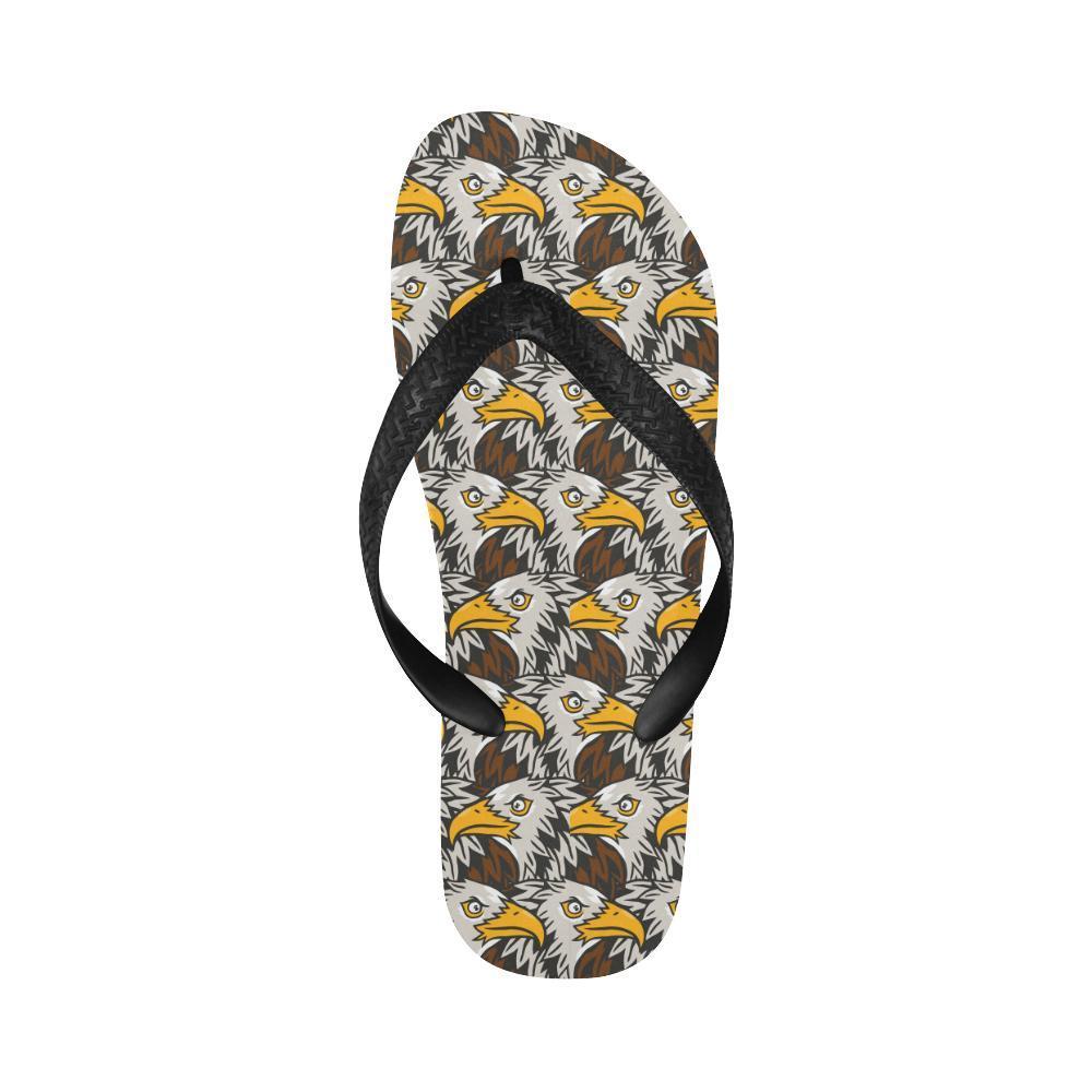 Eagles Head Pattern Flip Flops-JTAMIGO.COM