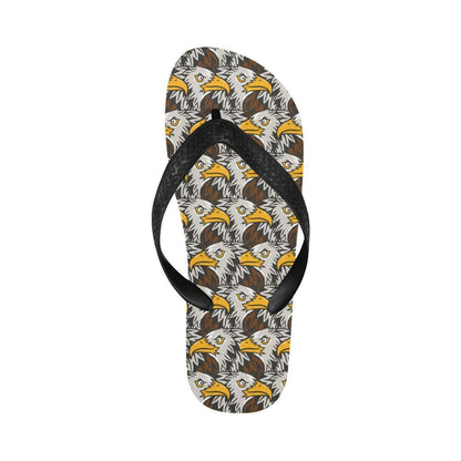Eagles Head Pattern Flip Flops-JTAMIGO.COM