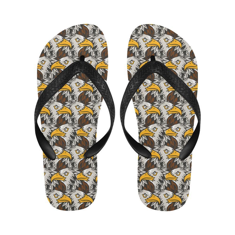 Eagles Head Pattern Flip Flops-JTAMIGO.COM