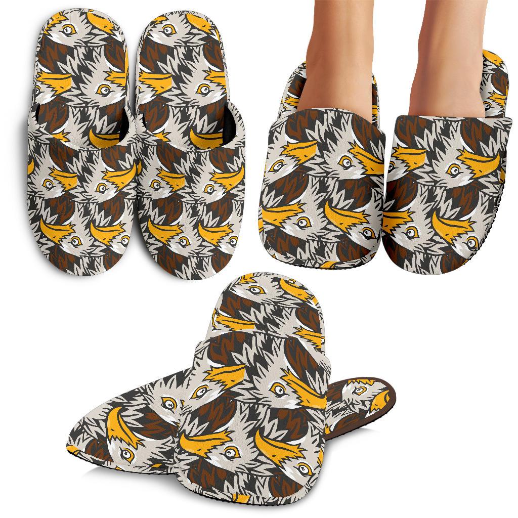 Eagles Head Pattern House Slippers