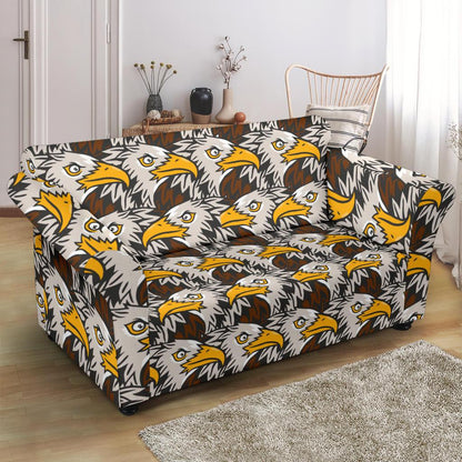 Eagles Head Pattern Loveseat Slipcover-JTAMIGO.COM