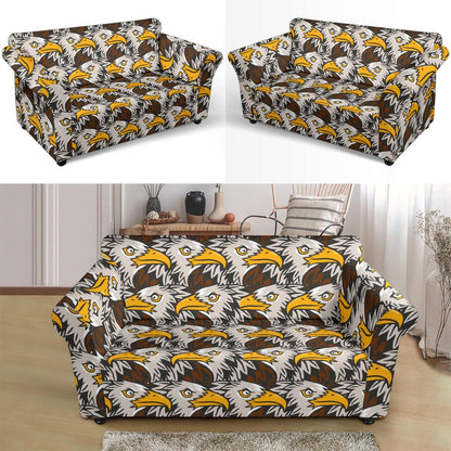 Eagles Head Pattern Loveseat Slipcover-JTAMIGO.COM