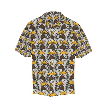 Eagles Head Pattern Men Aloha Hawaiian Shirt