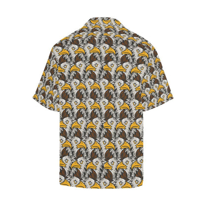 Eagles Head Pattern Men Aloha Hawaiian Shirt