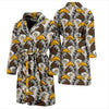 Eagles Head Pattern Men Bath Robe-JTAMIGO.COM