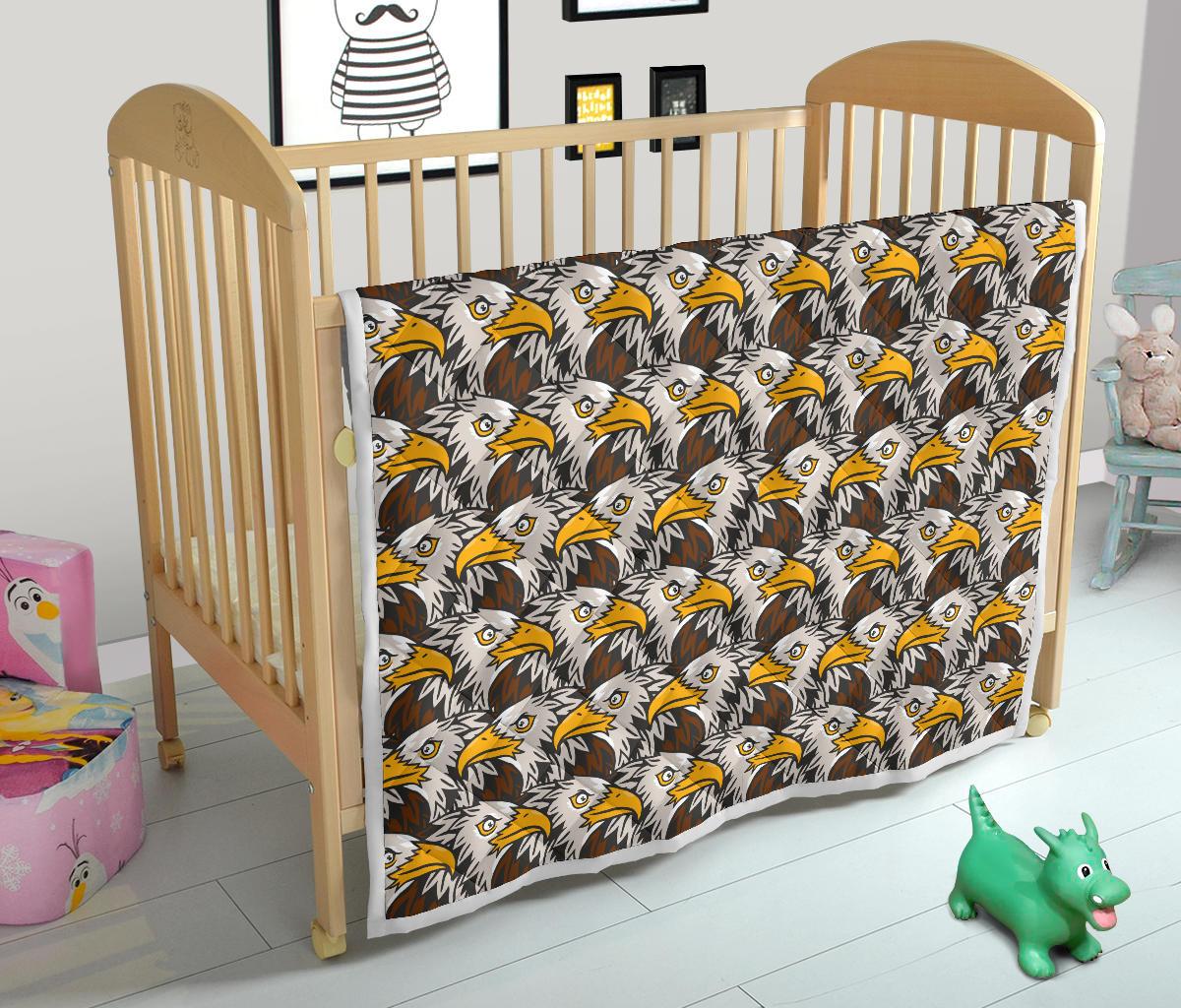 Eagles Head Pattern Premium Quilt-JTAMIGO.COM