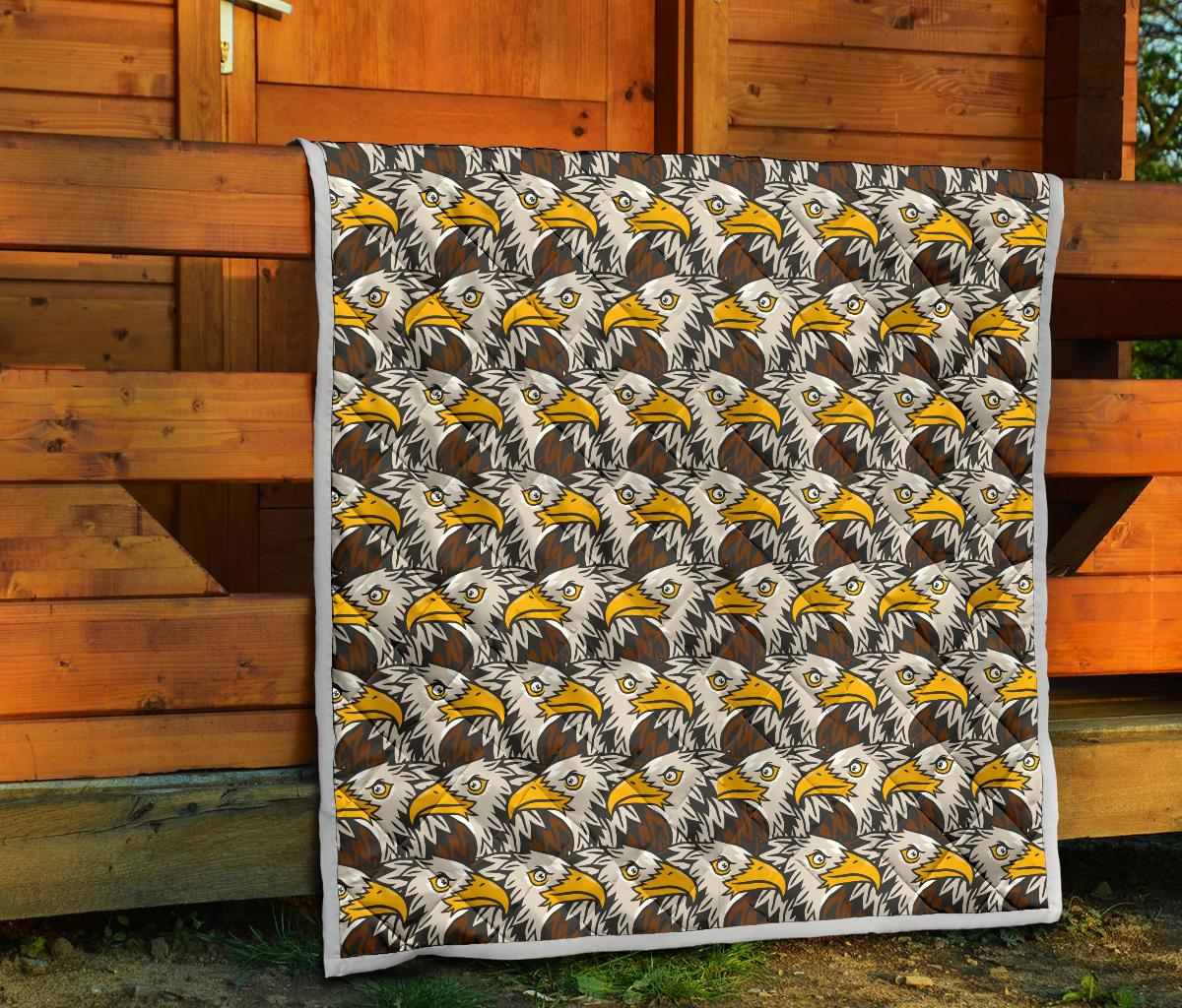 Eagles Head Pattern Premium Quilt-JTAMIGO.COM