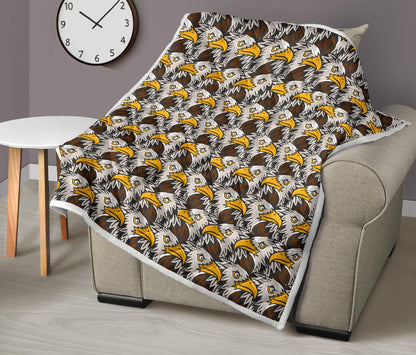 Eagles Head Pattern Premium Quilt-JTAMIGO.COM