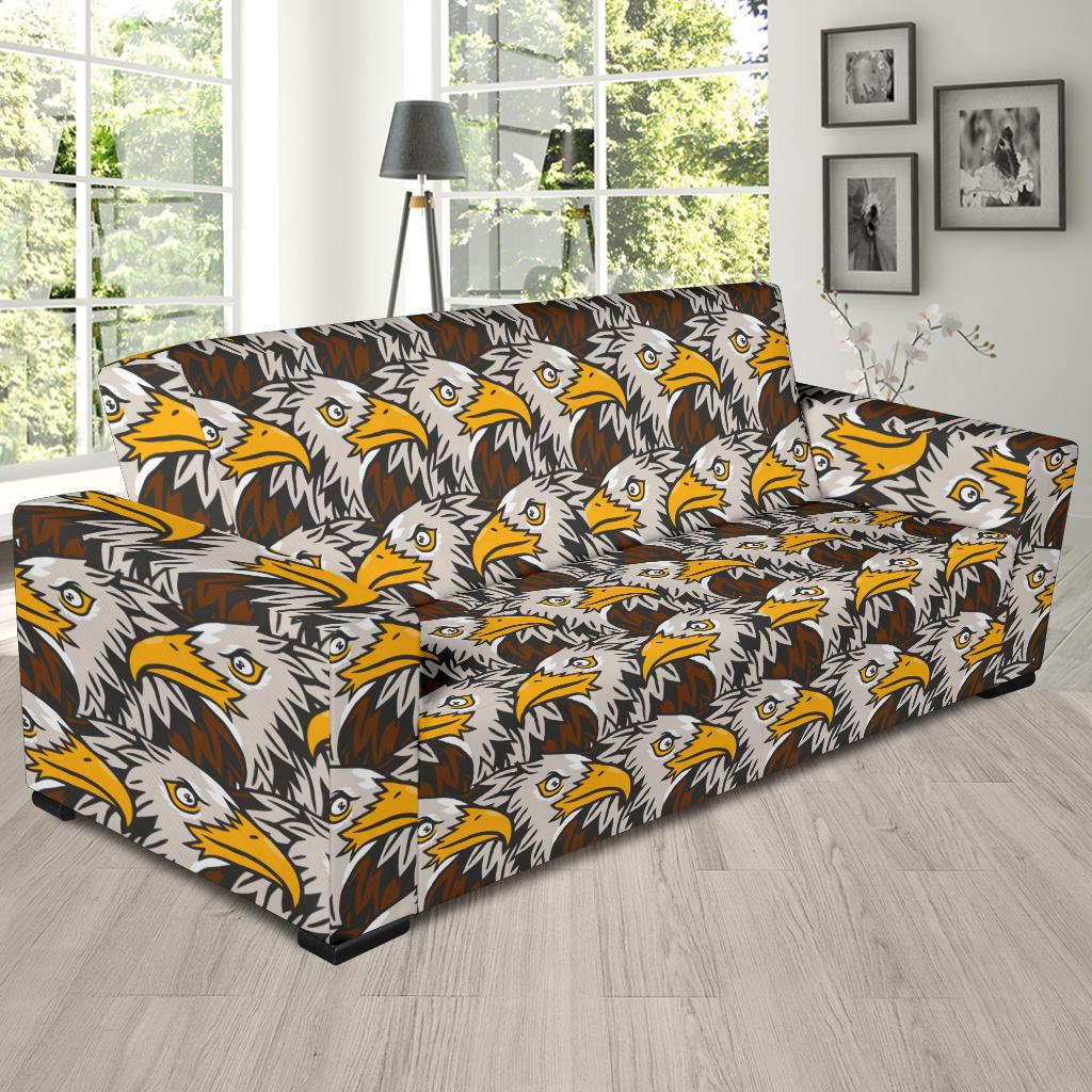 Eagles Head Pattern Sofa Slipcover-JTAMIGO.COM