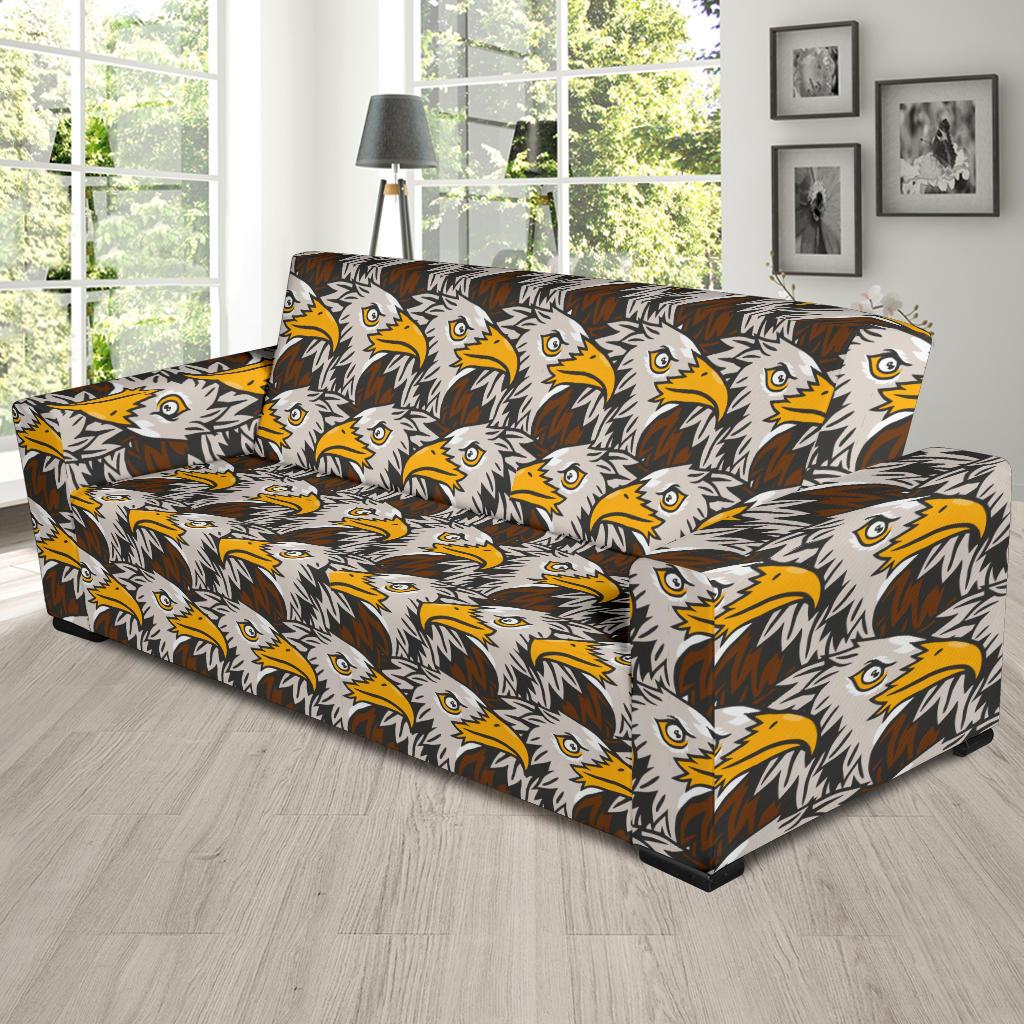Eagles Head Pattern Sofa Slipcover-JTAMIGO.COM