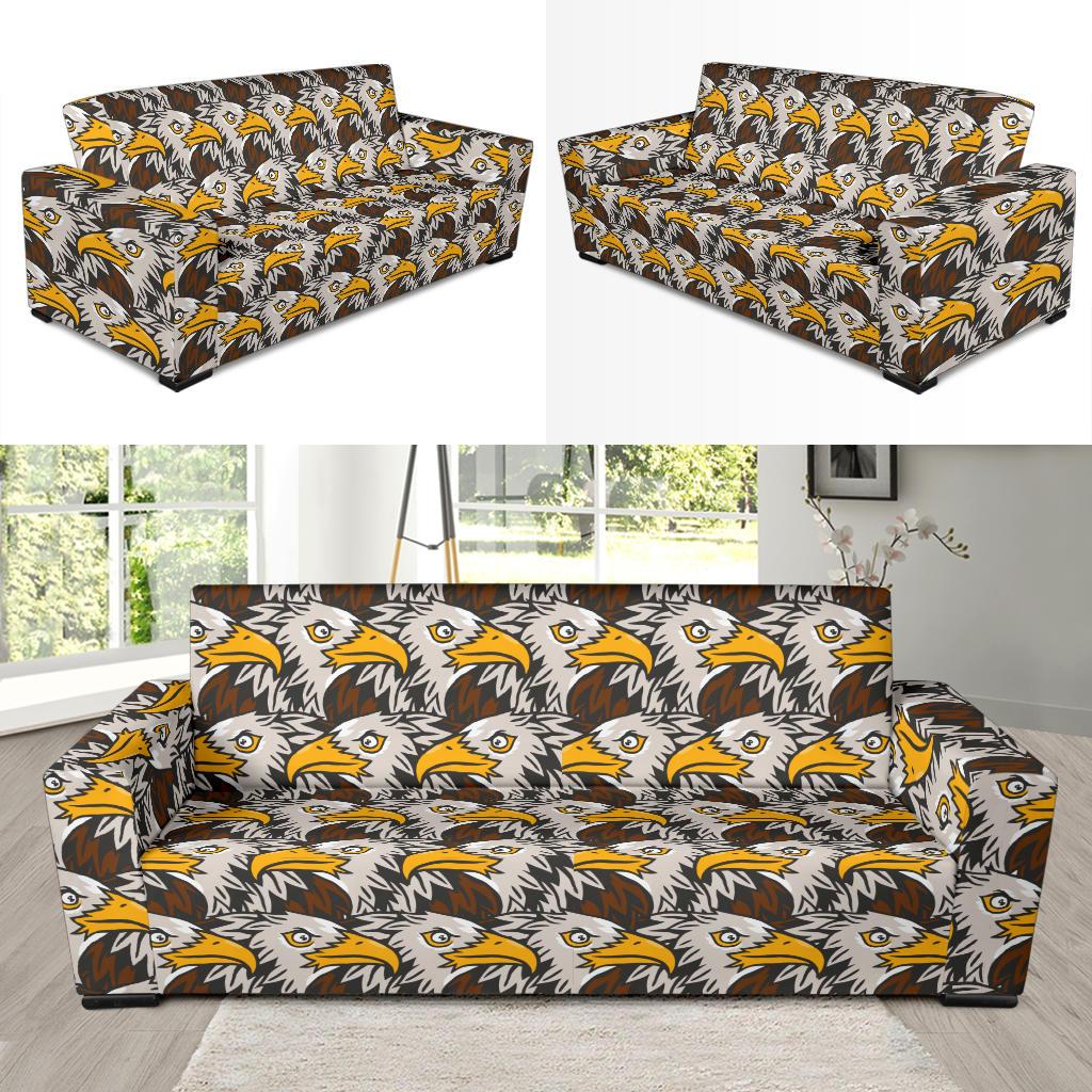Eagles Head Pattern Sofa Slipcover-JTAMIGO.COM