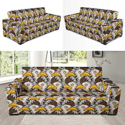 Eagles Head Pattern Sofa Slipcover-JTAMIGO.COM