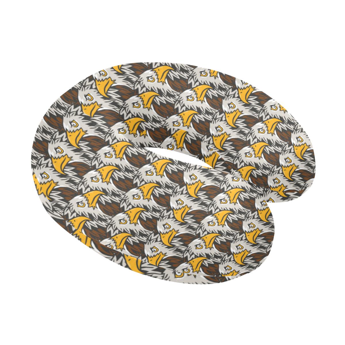 Eagles Head Pattern U-Shaped Travel Neck Pillow-JTAMIGO.COM