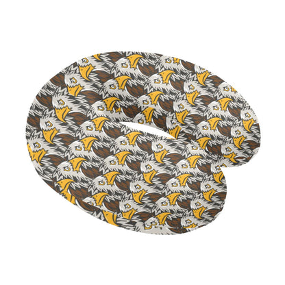 Eagles Head Pattern U-Shaped Travel Neck Pillow-JTAMIGO.COM
