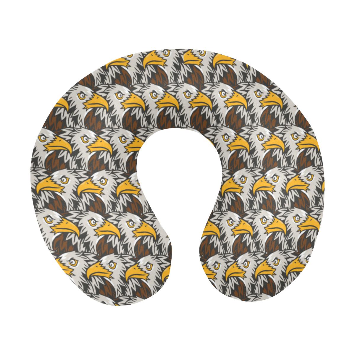 Eagles Head Pattern U-Shaped Travel Neck Pillow-JTAMIGO.COM