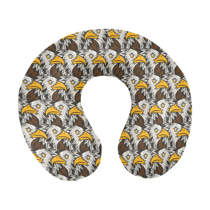 Eagles Head Pattern U-Shaped Travel Neck Pillow-JTAMIGO.COM