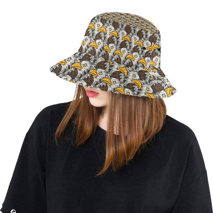 Eagles Head Pattern Unisex Bucket Hat
