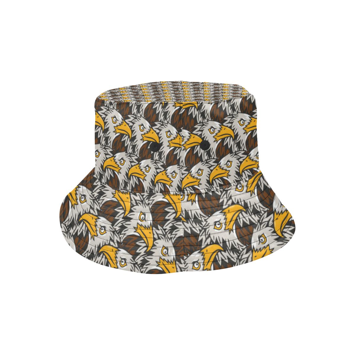 Eagles Head Pattern Unisex Bucket Hat