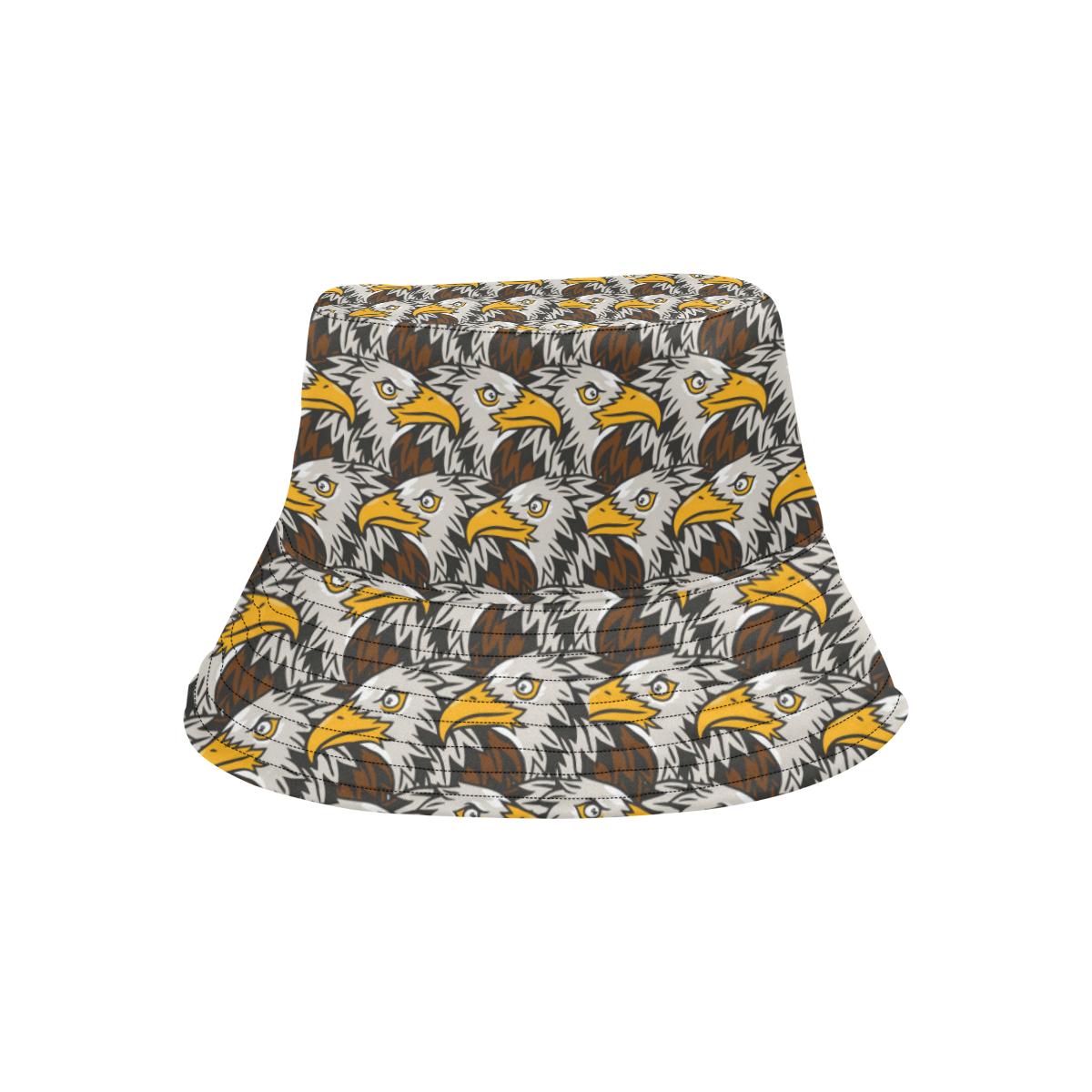 Eagles Head Pattern Unisex Bucket Hat