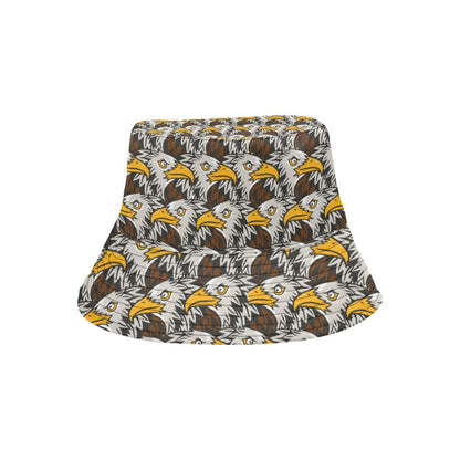 Eagles Head Pattern Unisex Bucket Hat