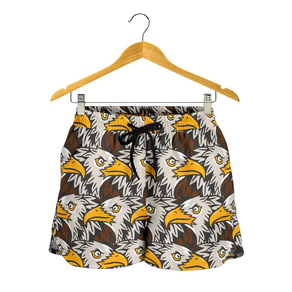 Eagles Head Pattern Women Shorts-JTAMIGO.COM