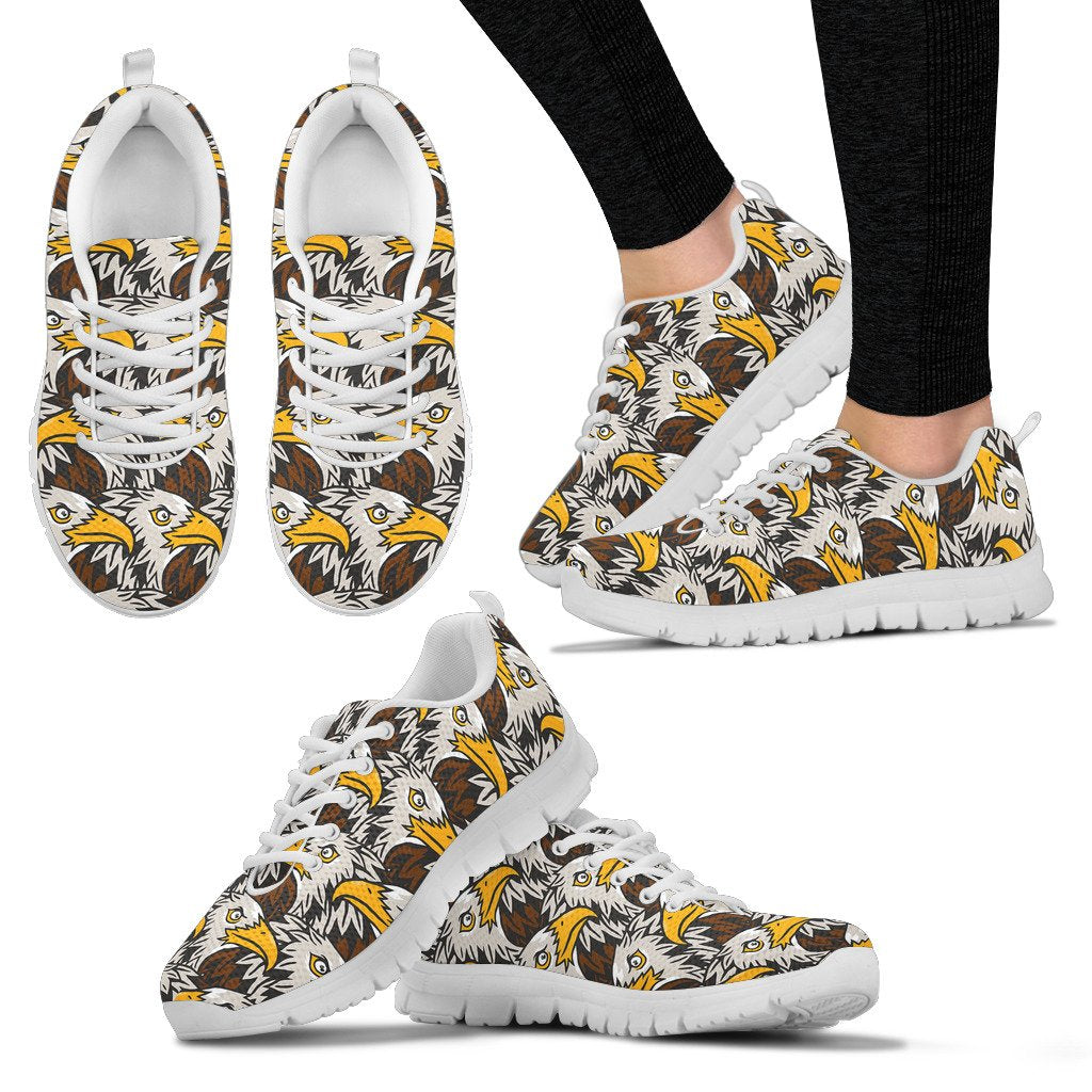Eagles Head Pattern Women Sneakers Shoes